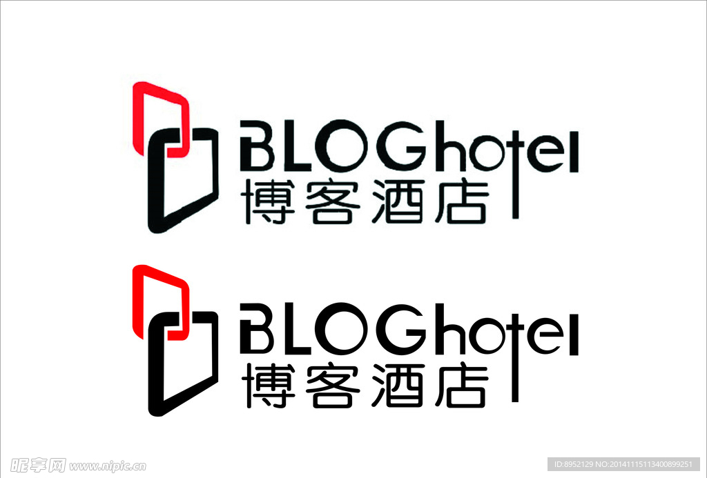 博客酒店 标志