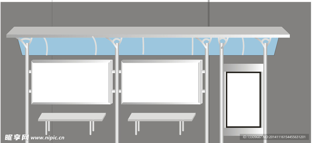 公交站效果图