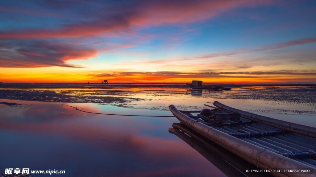 唯美大海夕阳