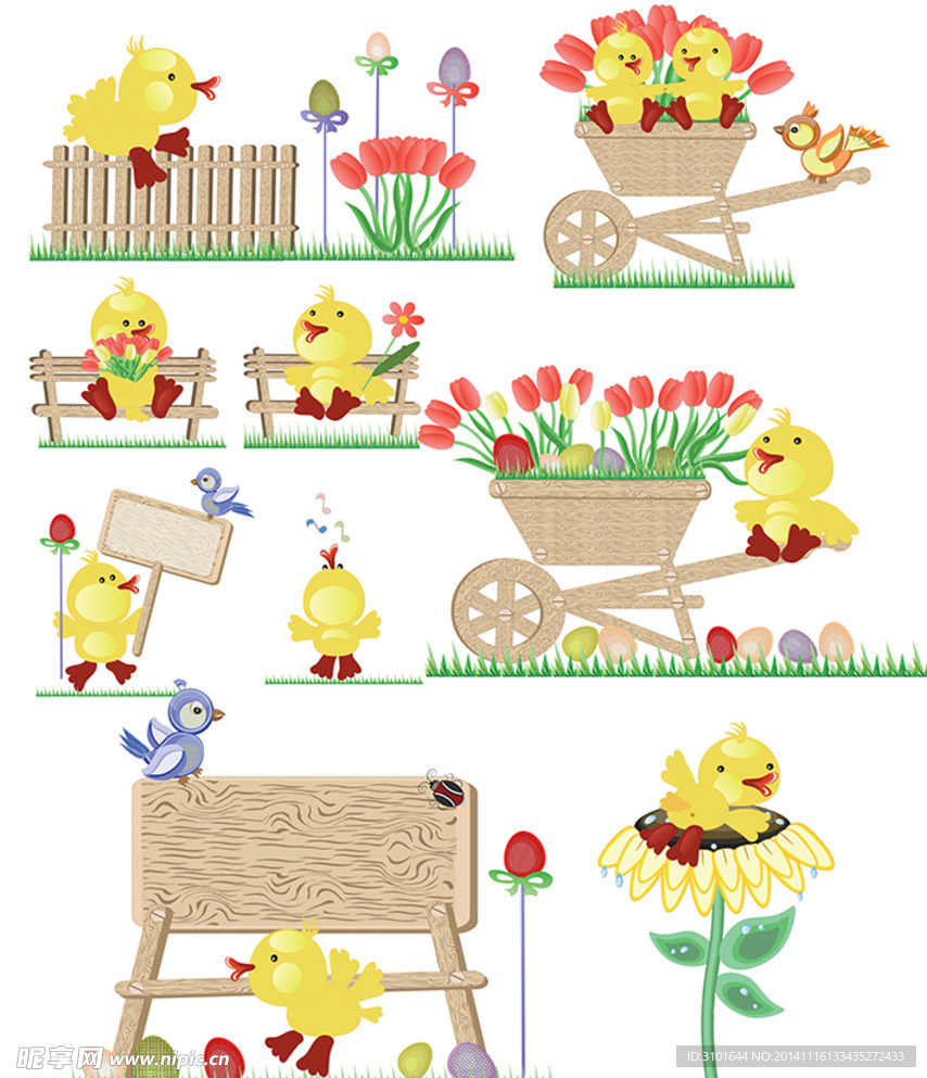 鸭子素材
