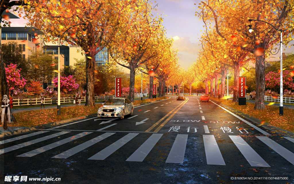 生态景观林荫大道