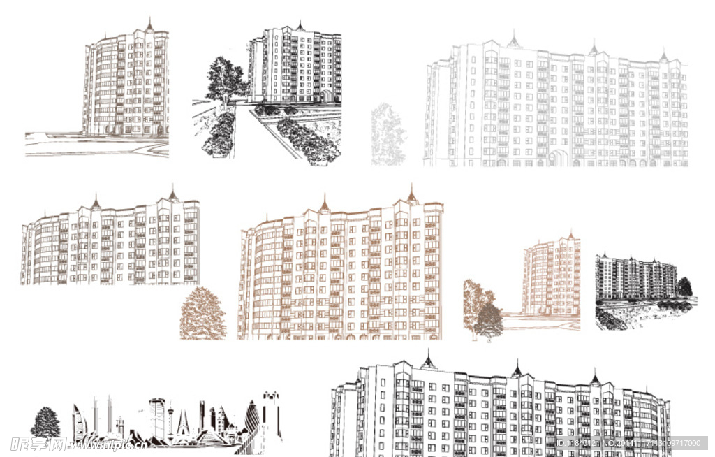 线描建筑