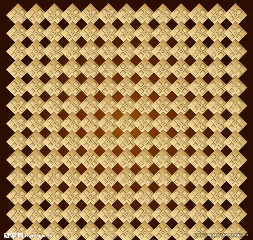 金色传统底纹