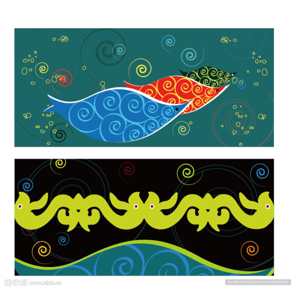 鱼装饰画