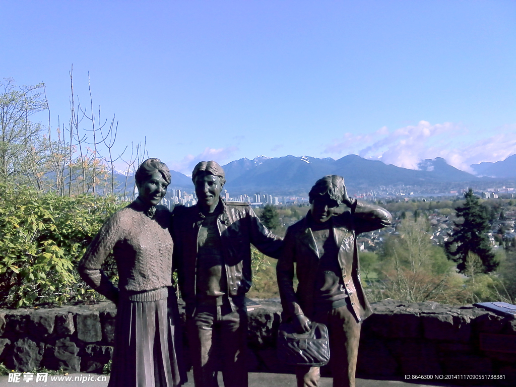 温哥华女皇公园雕塑