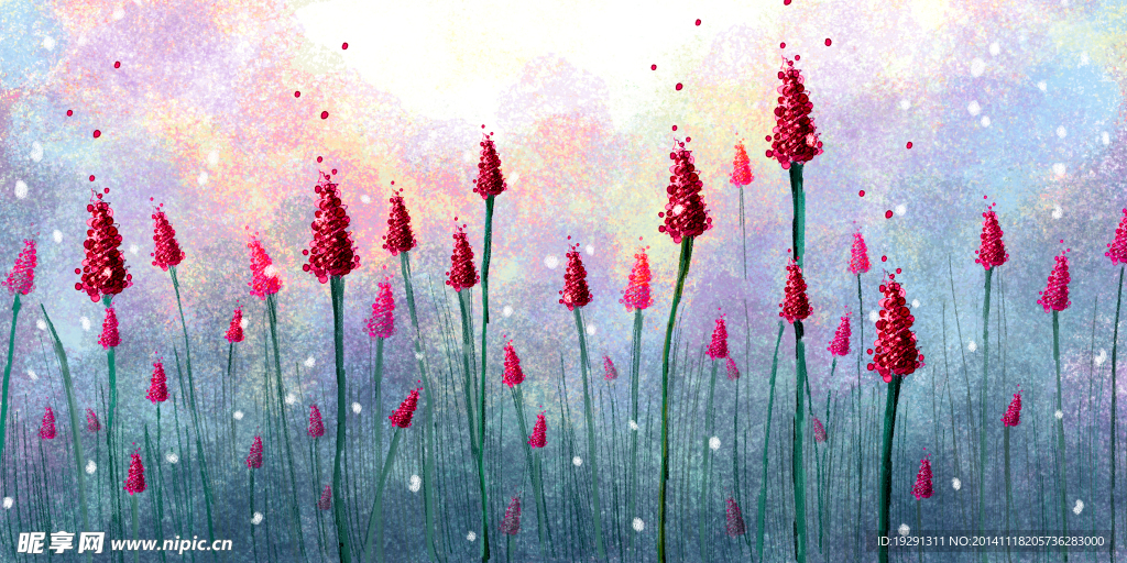 花卉油画