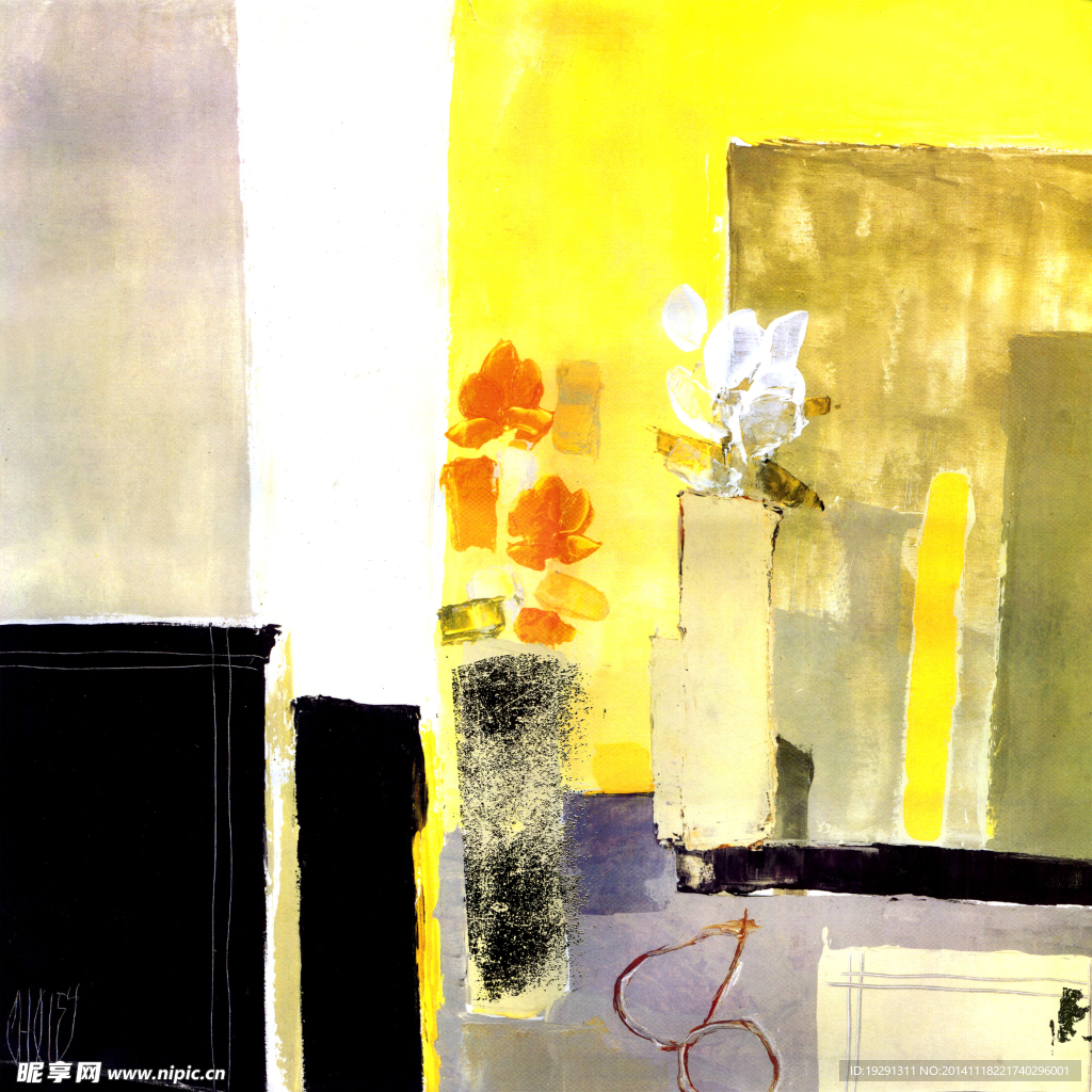 花卉油画