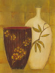 花卉瓶油画