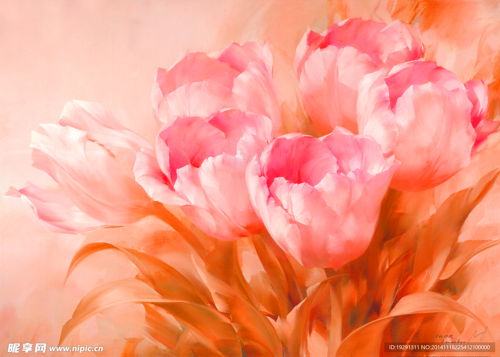花卉油画