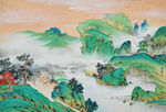 青山绿水图