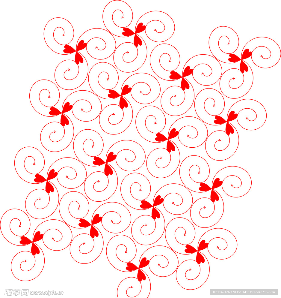 几何吉祥花纹