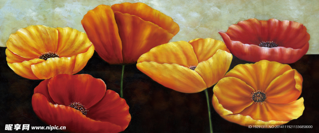 花卉油画