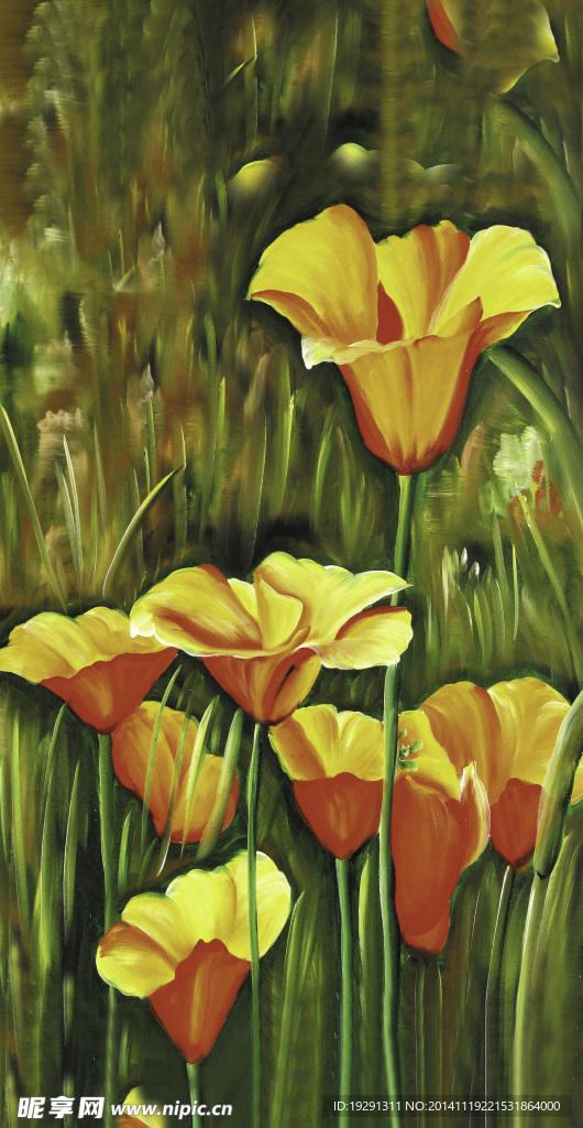 花卉油画