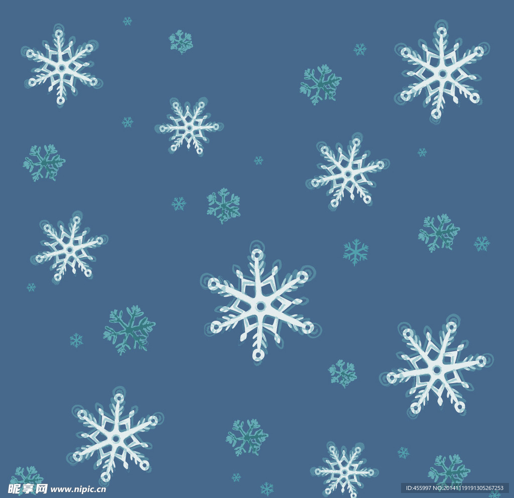 雪花矢量背景