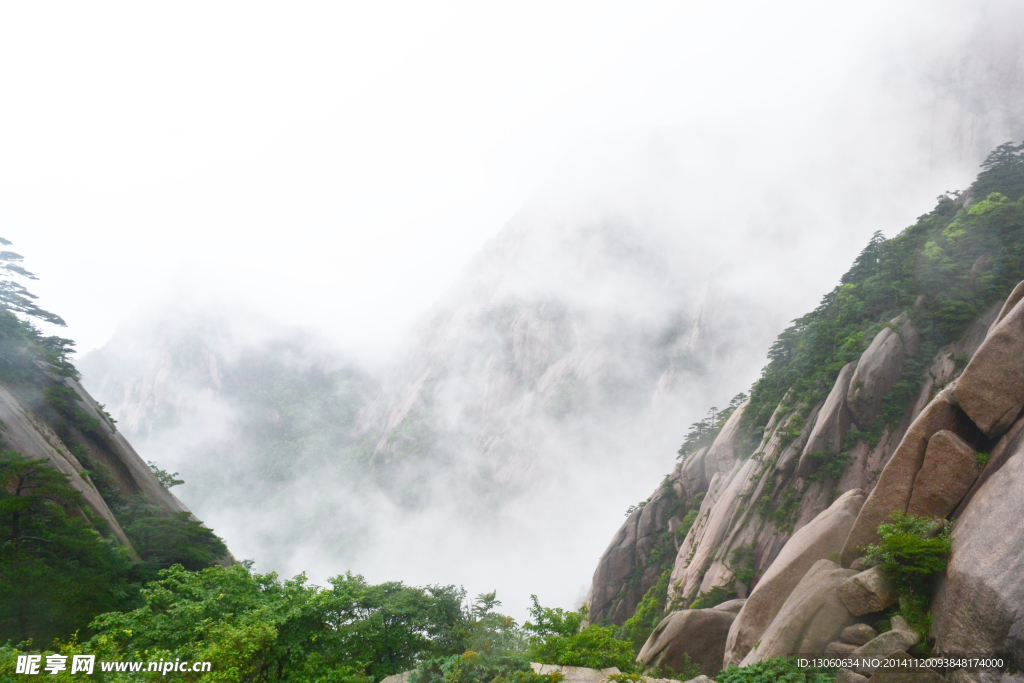 黄山 风景 黄山顶峰  