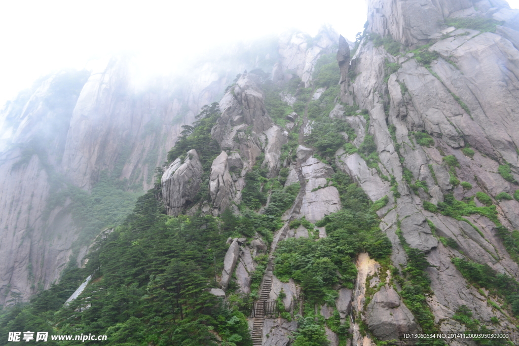 黄山 风景 黄山顶峰  