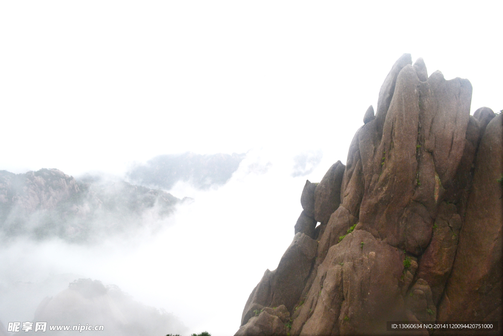 黄山 风景 黄山顶峰  