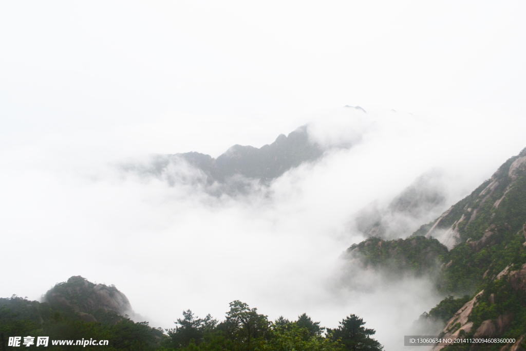 黄山 风景 黄山顶峰 