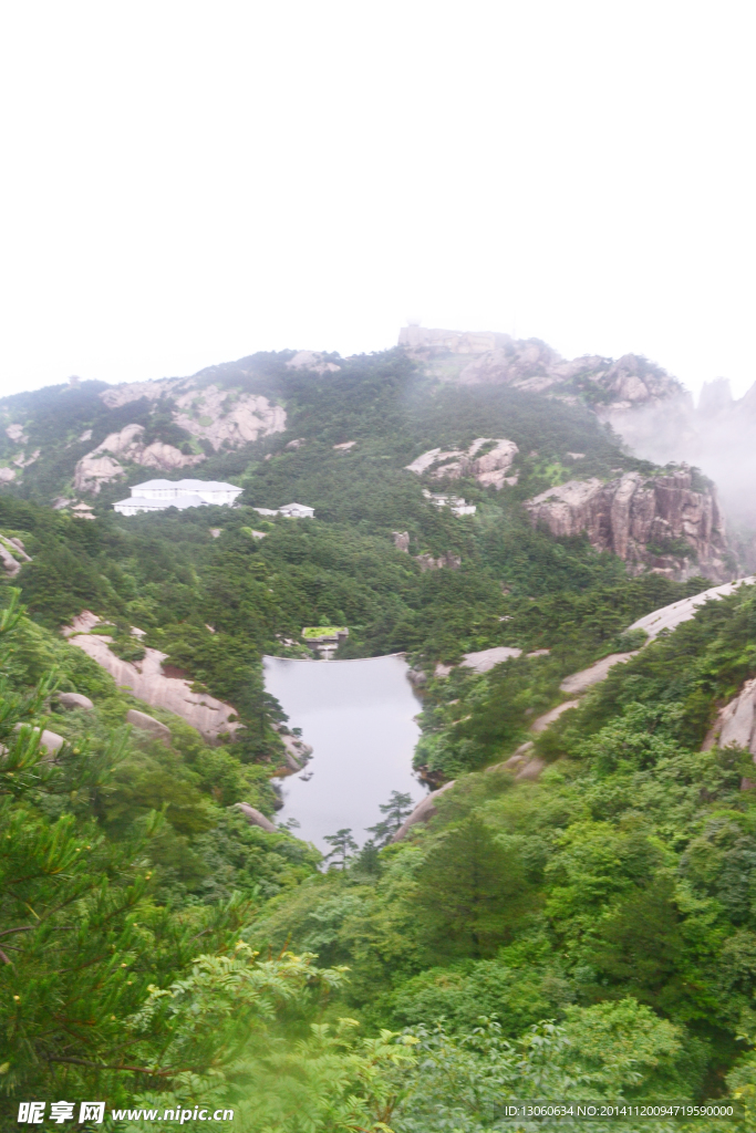 黄山 黄山顶峰  青山 