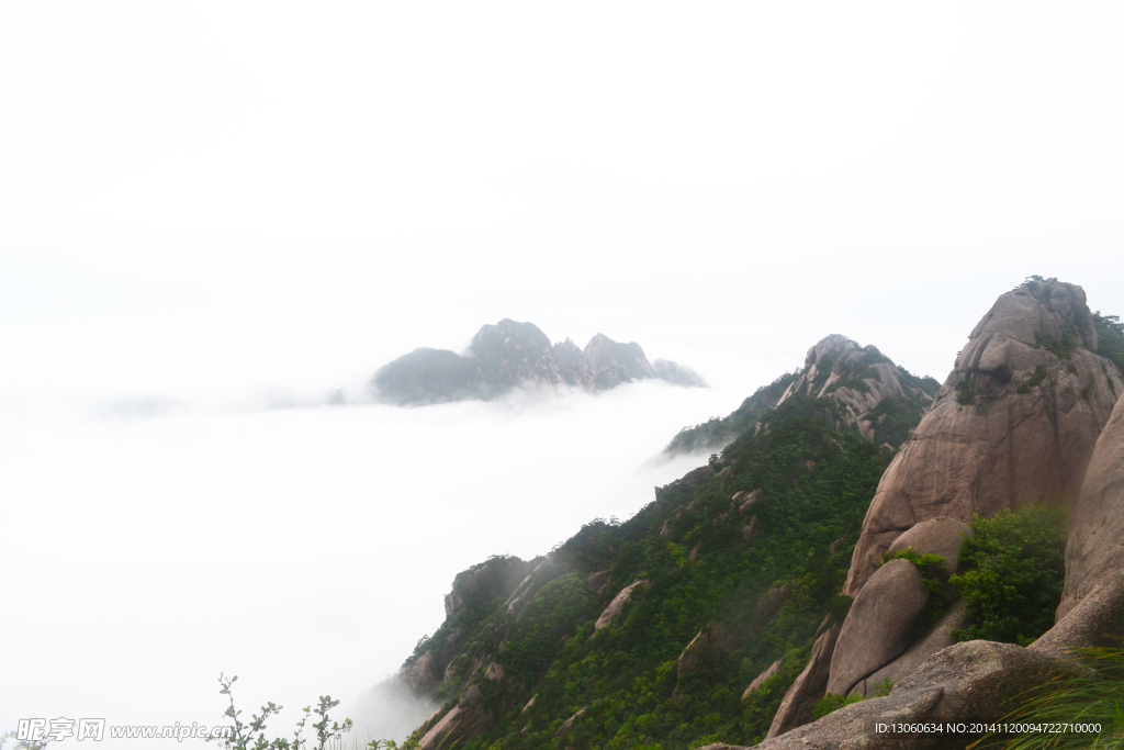 黄山 风景 黄山顶峰 