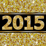 金色圆点2015艺术字
