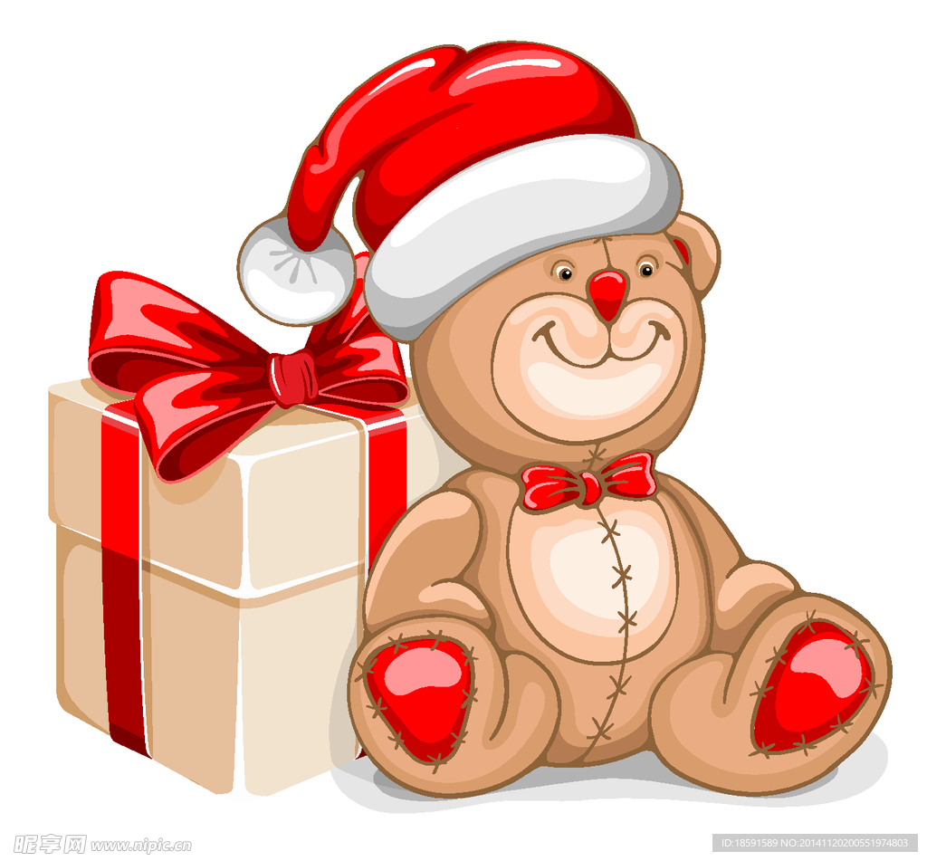 圣诞节礼物 抱抱熊 卡