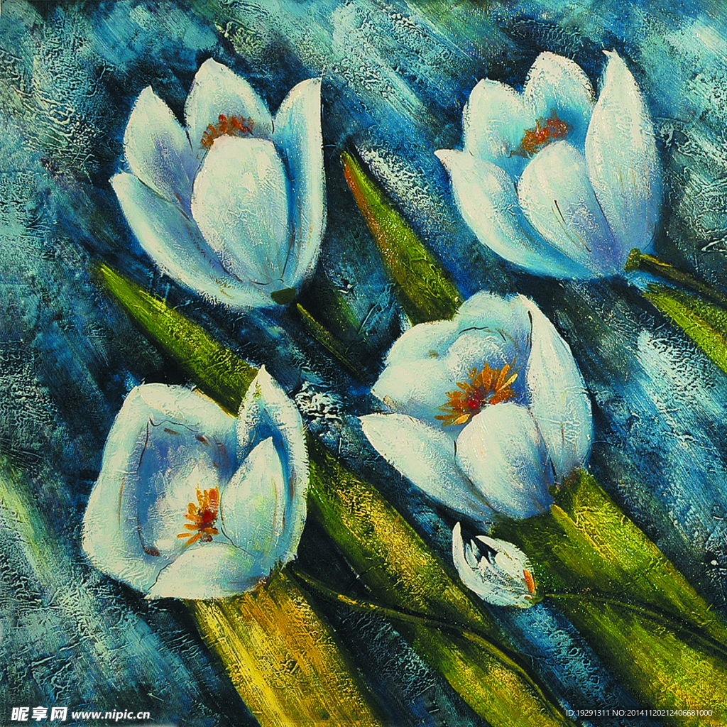 花卉油画