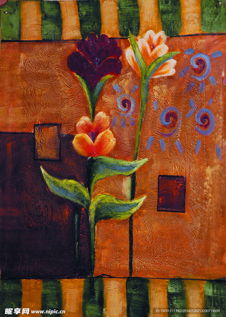 花卉油画