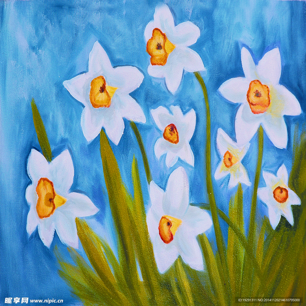 花卉油画