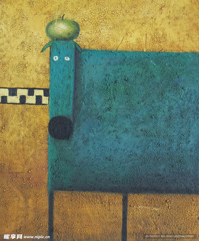 动物油画
