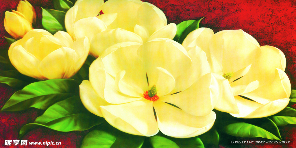 花卉油画