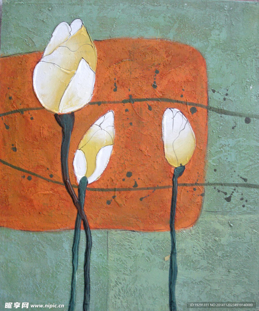 花卉油画