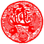 静电贴窗花剪纸