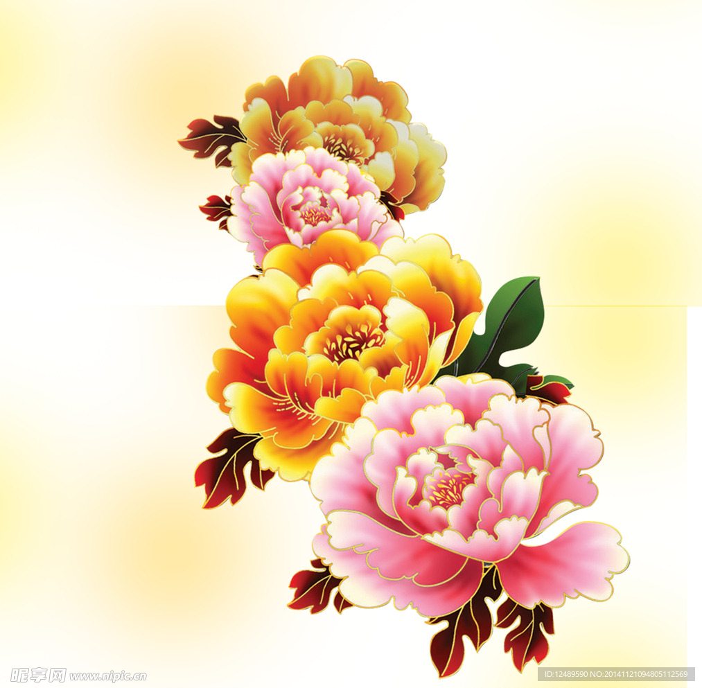 牡丹花 牡丹 国画牡丹