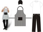 围裙工作服男