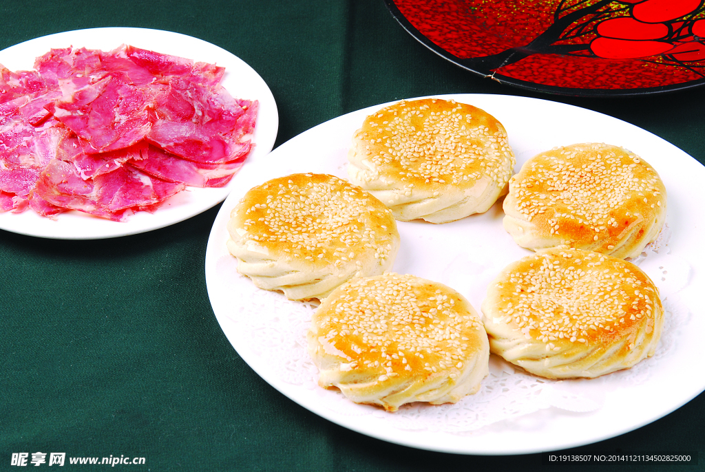小烧饼夹羊肉