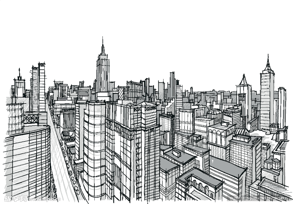 素描建筑