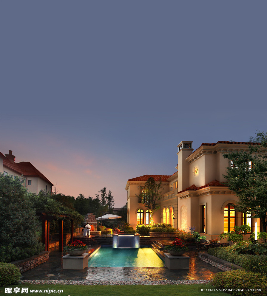 兰华别墅夜景设计