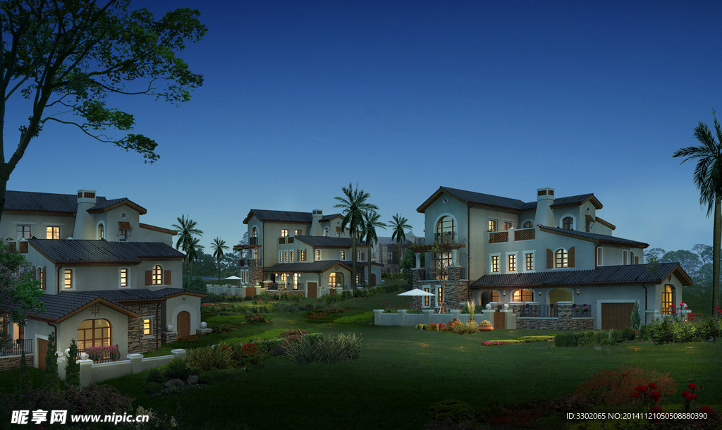 蓝成别墅景观设计