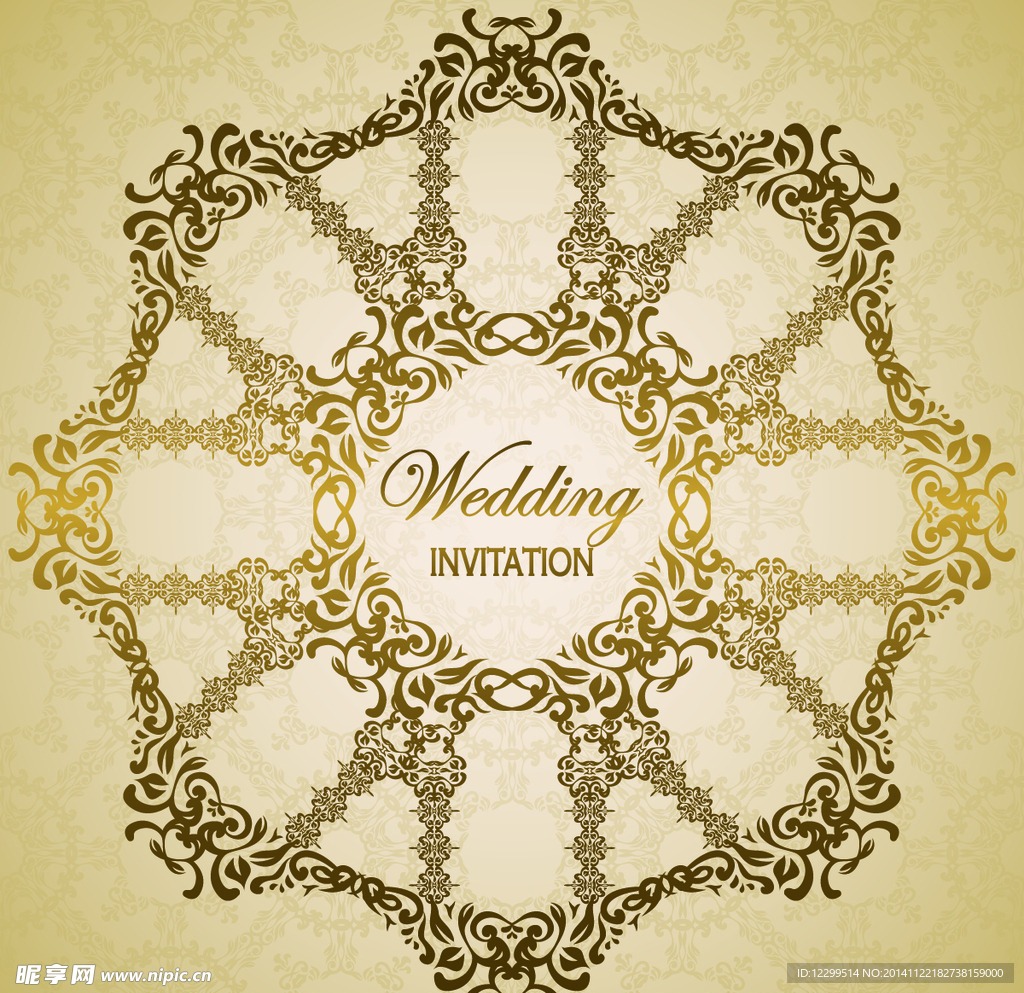 卷曲花纹时尚花纹