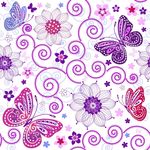 精美蝴蝶花纹
