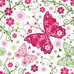 精美蝴蝶花纹
