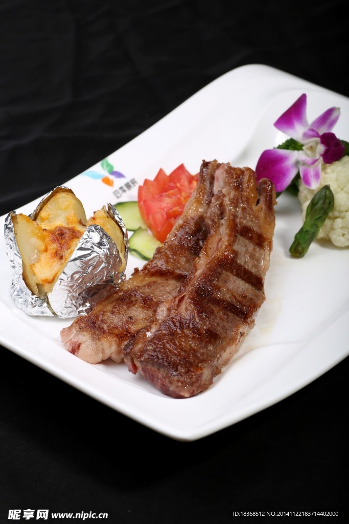 顶级美国雪花和牛肉