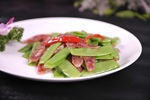 荷兰豆炒腊味