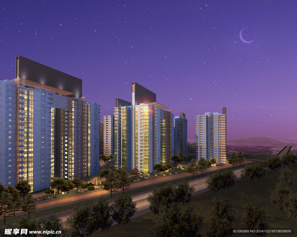 龙亭花园夜景设计