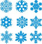 矢量 蓝色 雪花