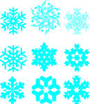 矢量蓝色雪花