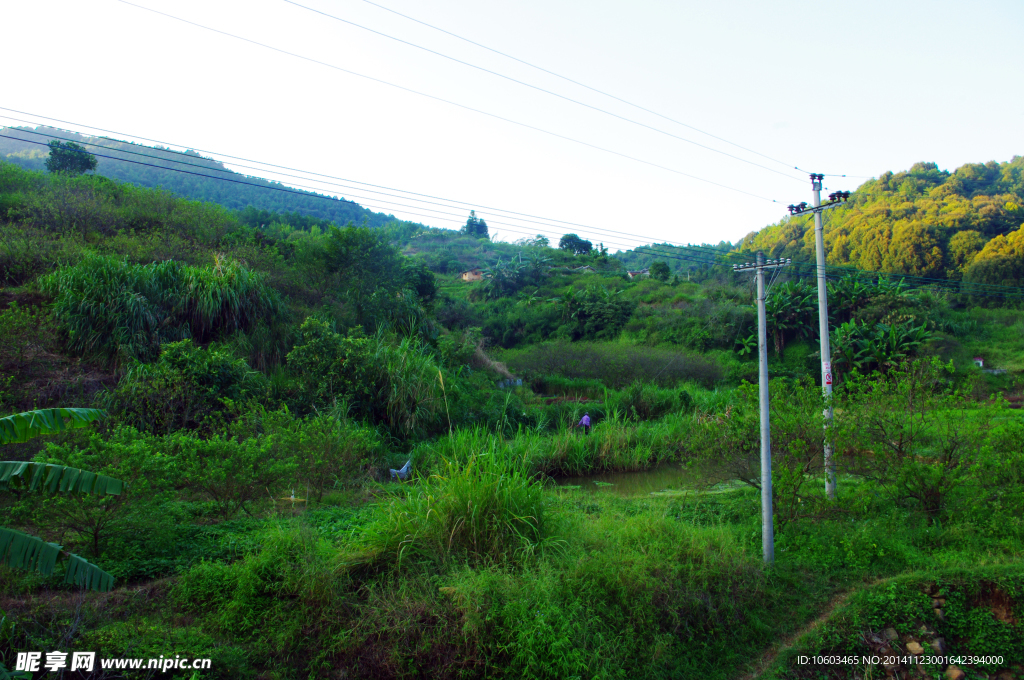 山水 山坳田园