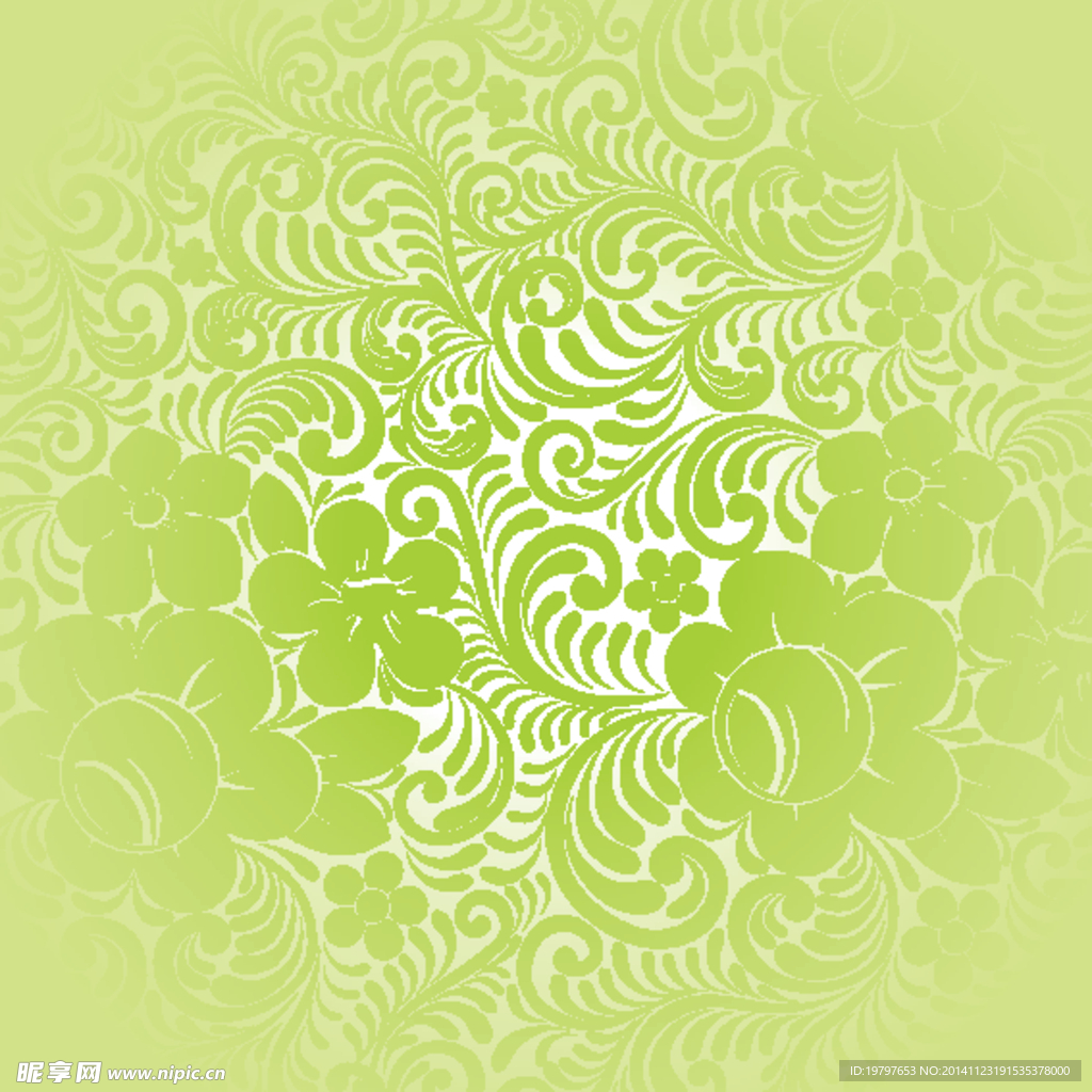 吉祥花边花纹