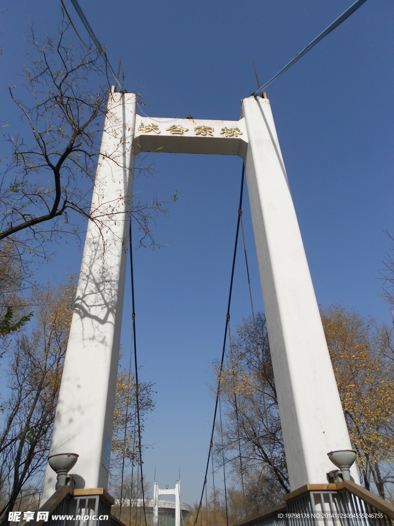 峡谷索桥